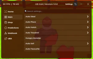 Steal An Egg UB HUB Script – Keyless, Auto Steal, Auto Hatch, Auto Treadmill