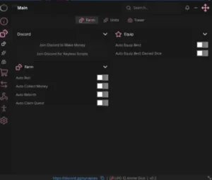 Anime Dice Script – Keyless, Auto Roll, Auto Collect Money, Auto Rebirth