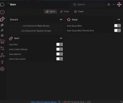 Anime Dice Script – Keyless, Auto Roll, Auto Collect Money, Auto Rebirth