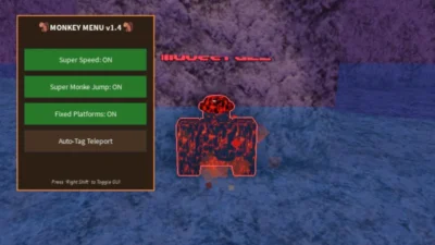 Baboon Tag X OP Hub Script – Keyless, Super Speed, Monke Jump, Auto-Tag
