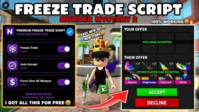 Murder Mystery 2 Dupe Weapons Script – Keyless, Free, Trade Freeze, Weapon Duplication