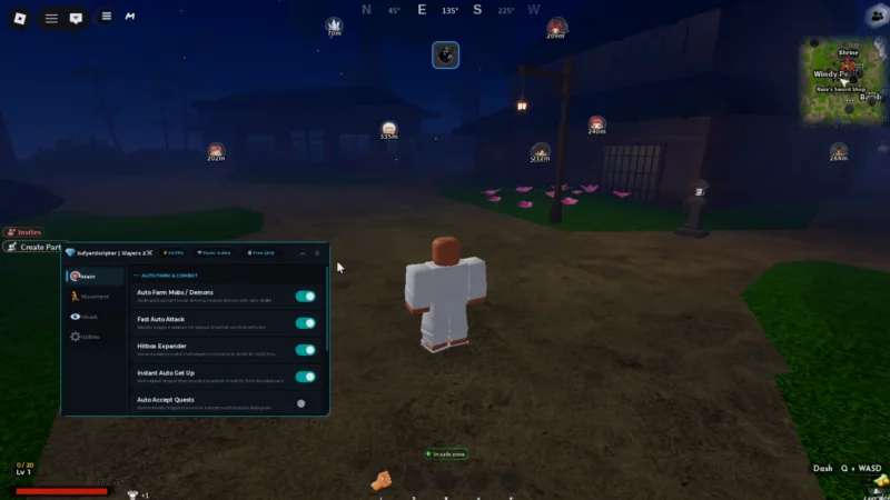 Slayers 2 Script – Key System, Auto Farm Mobs, Fast Auto Attack, Hitbox Expander