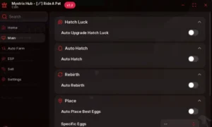 Ride A Pet Script – Keyless, Auto Hatch, Hatch Luck Upgrade, Auto Rebirth
