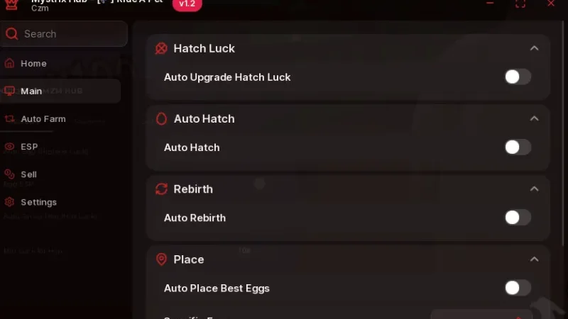 Ride A Pet Script – Keyless, Auto Hatch, Hatch Luck Upgrade, Auto Rebirth