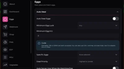 Ride A Pet Serenity Hub Script – Keyless, Auto Steal Eggs, Auto Feed Pets, Egg ESP
