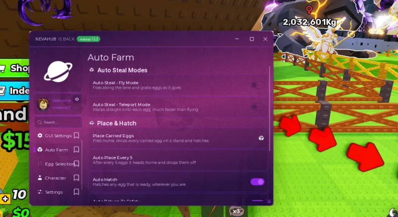 Steal An Egg Neva Hub Script – Keyless, Auto Farm, Auto Steal, Auto Hatch
