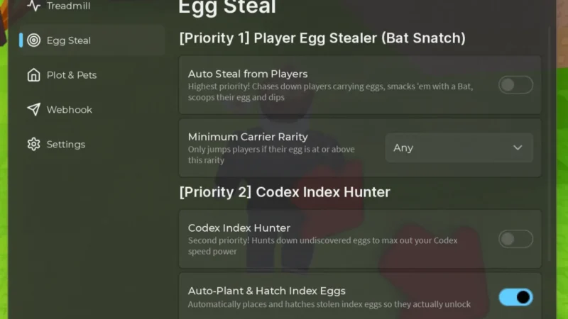 Steal An Egg Project Madara Hub Script – Keyless, Auto Hatch, Auto Sell, Egg Stealing