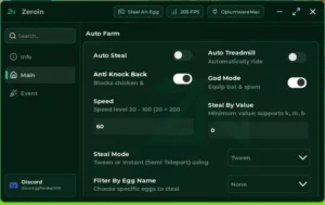 Steal An Egg Zeroin Hub Script – Keyless, Auto Steal, Instant Steal, Auto Hatch