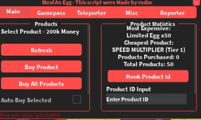 Steal An Egg Rndm Script – No Key, Auto Steal, Auto Farm, Egg Targeting