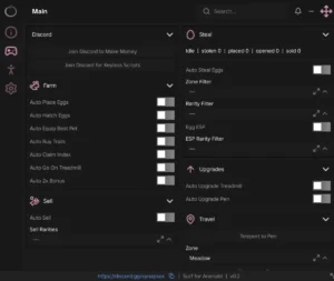 Surf For Animals Ouroboros Hub Script – Keyless, Auto Steal Eggs, Egg ESP, Auto Sell