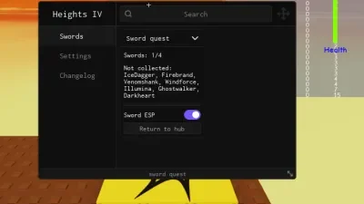 Sword Fights on the Heights IV Script – Keyless, Sword Quest, Sword ESP, Rare Swords