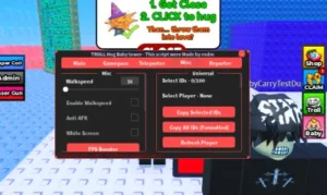 TROLL Hug Baby Tower RNDM Script – Keyless, God Mode, Fly, Noclip