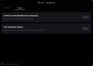 Tower of Hell Nexus Hub Script – Keyless, Infinite Jump, Wallhop Helper
