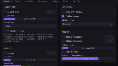 Weapon Duels Chronix Hub Script – Keyless, Aimbot, Hitbox, Auto Kill