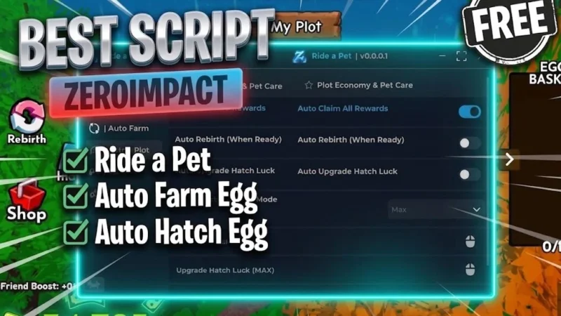 Steal An Egg Zero Impact Script – Key System, Instant TP Base, Auto Steal, Egg ESP
