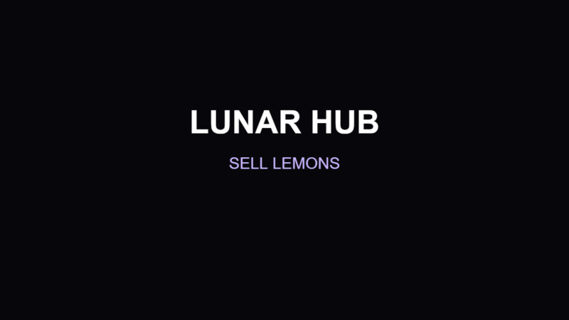 Lunar Hub – Sell Lemons Script